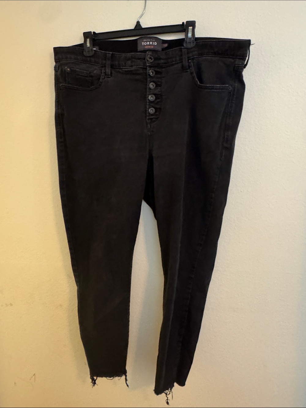 torrid sky high button up skinny jean 22R